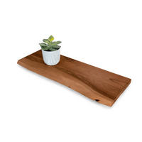 WANDREGAL AMANDA - Braun/Akaziefarben, Holz (60/3/20cm) - SAM