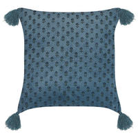 DEKOKISSEN Dunkelblau 45/45 cm Ribes - Dunkelblau, Textil (45/45cm) - Beliani