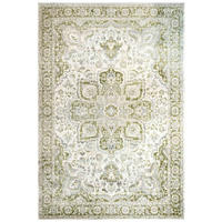 WEBTEPPICH Catlaine Getty Green Grün - Grün, Textil (119/170cm) - Kukoon Rugs
