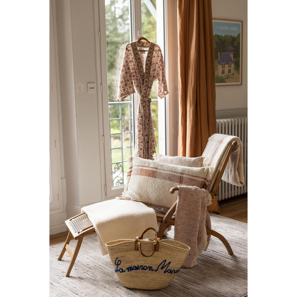 Thumbnail - Vivaraise Jacquard-Decke, Dunkelorange, Textil, 130x160 cm, Wohntextilien, Decken