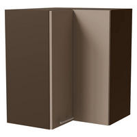 ECKHÄNGESCHRANK Brerra W12/60 Lava / RAL 1019 graubeige Matt 60 / 60 / 72cm - Dunkelgrau/Graubraun, Holz/Holzwerkstoff (60/72/60cm) - Feldmann-Wohnen