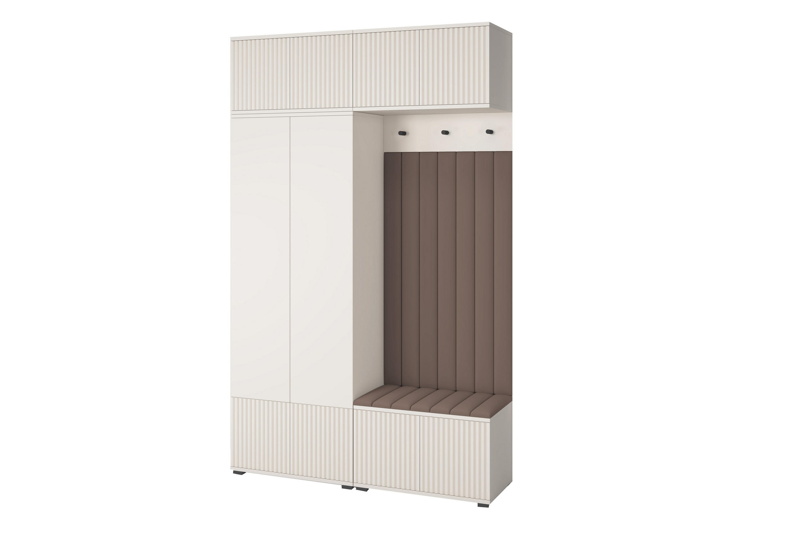 Jerpax Garderobe Beige, Braun 140x225x40 cm