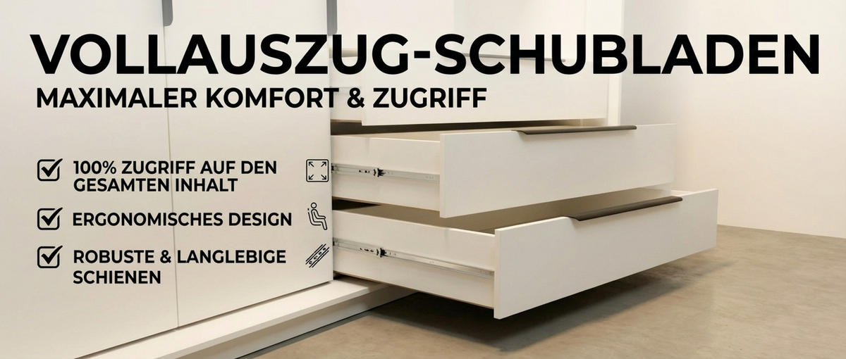 DREHTÜRENSCHRANK KLARI Weiß/Sonoma/SchubladenSonoma 200 cm - Weiß/Braun, Holzwerkstoff (200/215/59.5cm) - A&J MöbelLand
