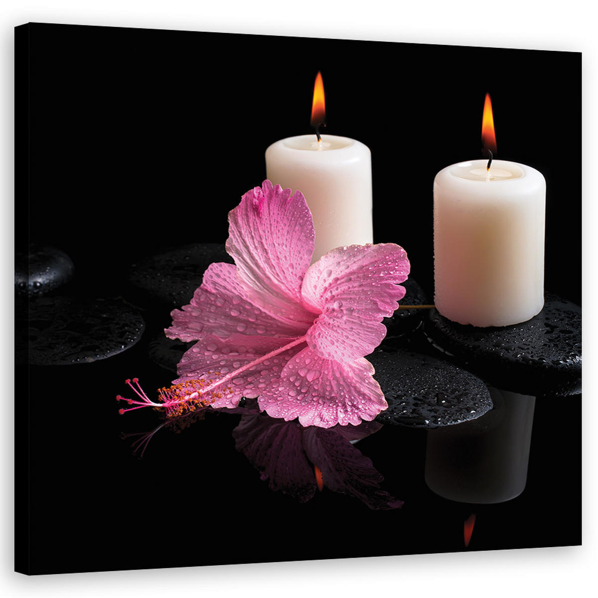 WANDBILD religiös lila - Lila, Textil (50/50cm) - Feeby