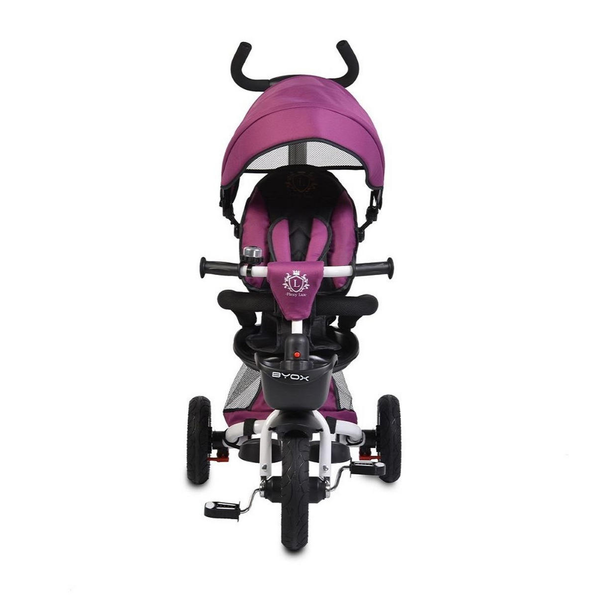 DREIRAD Flexy Lux 3 in 1 lila Tricycle klappbar, Gummireifen, drehbarer Sitz - Violett, Metall (75/52/110cm)