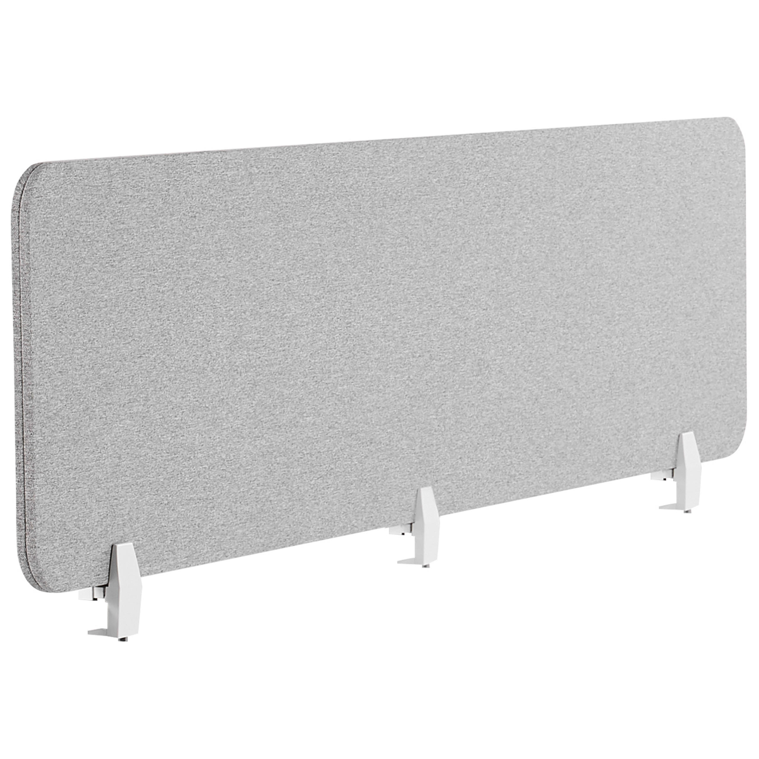 Beliani DĚLICÍ STĚNA NA STŮL 180 x 40 cm Světle šedá Wally