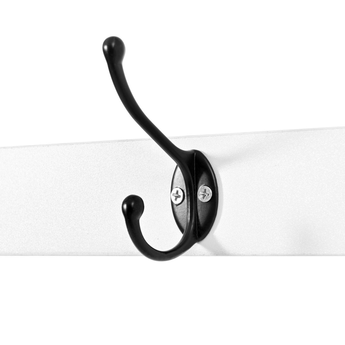 FLURGARDEROBE Schuhschrank Haken 3 Klapptüren Kompakt - Weiß, Holzwerkstoff (66/180/17cm) - FLIEKS