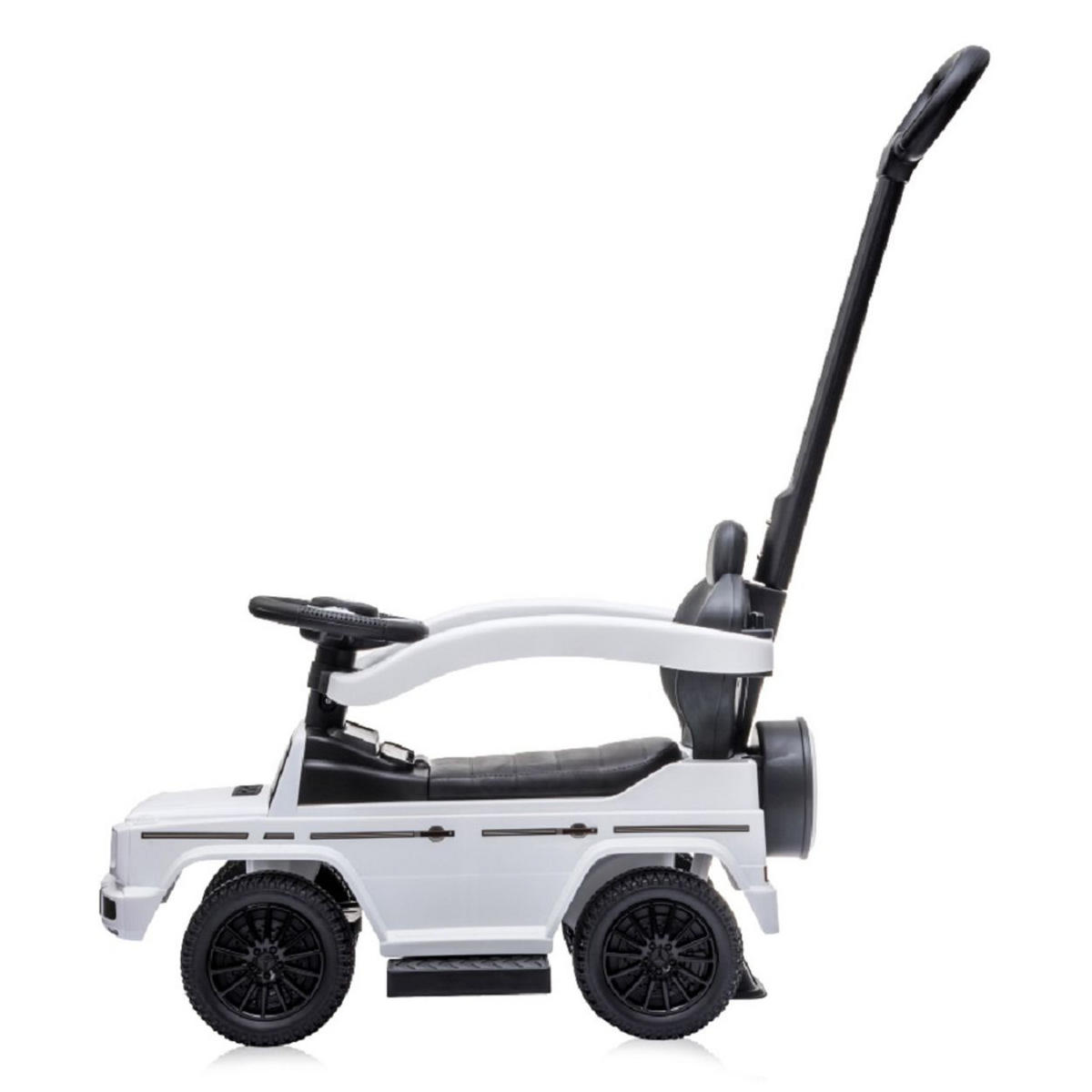 RUTSCHER Mercedes Benz G350 weiß Mercedes Benz G350 Schubstange Musikfunktion Staufach - Weiß, Kunststoff (86/41/95cm) - Lorelli