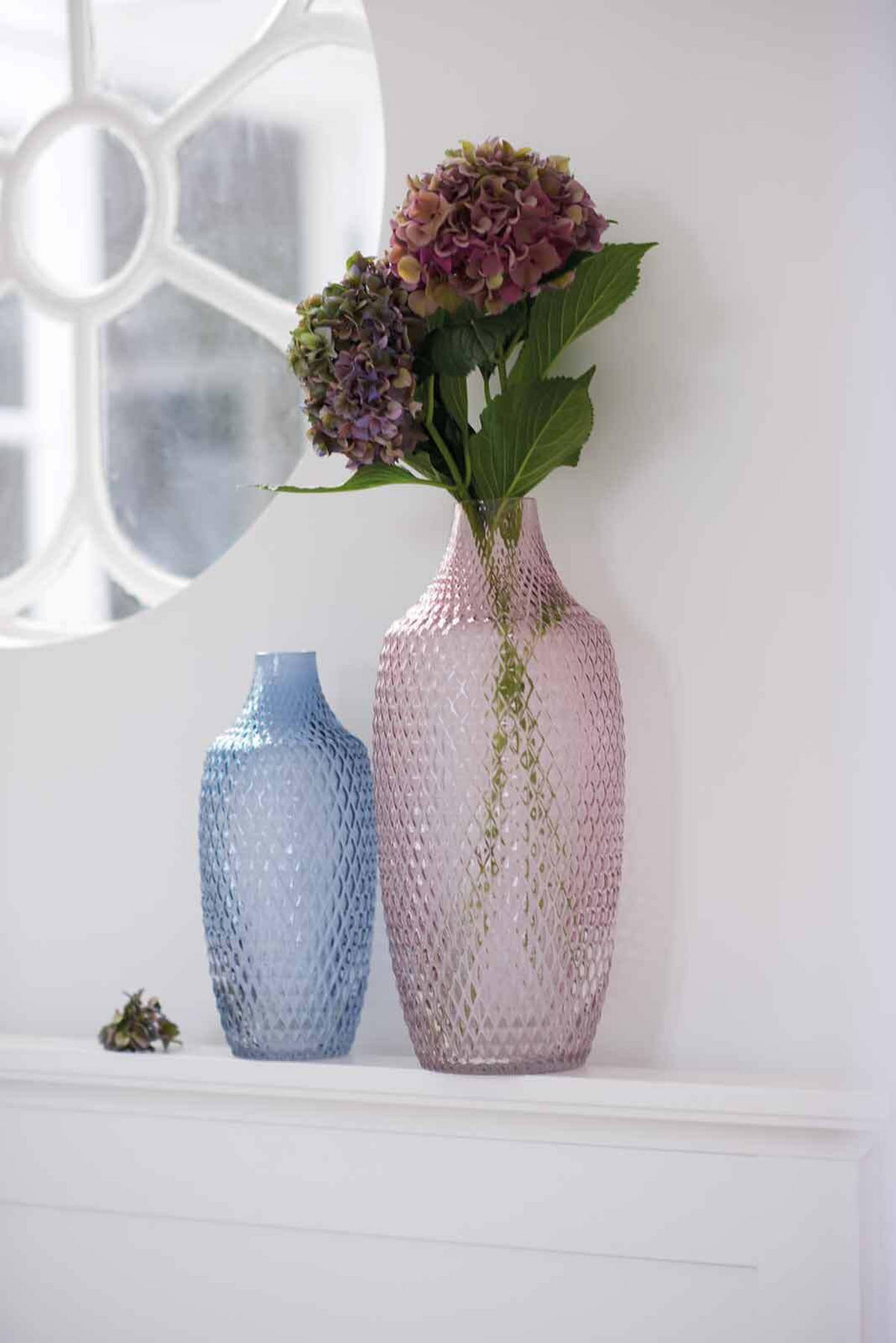 VASE Poesia Grau 30.0 cm - Grau, Glas (12.5/30cm) - Leonardo Living