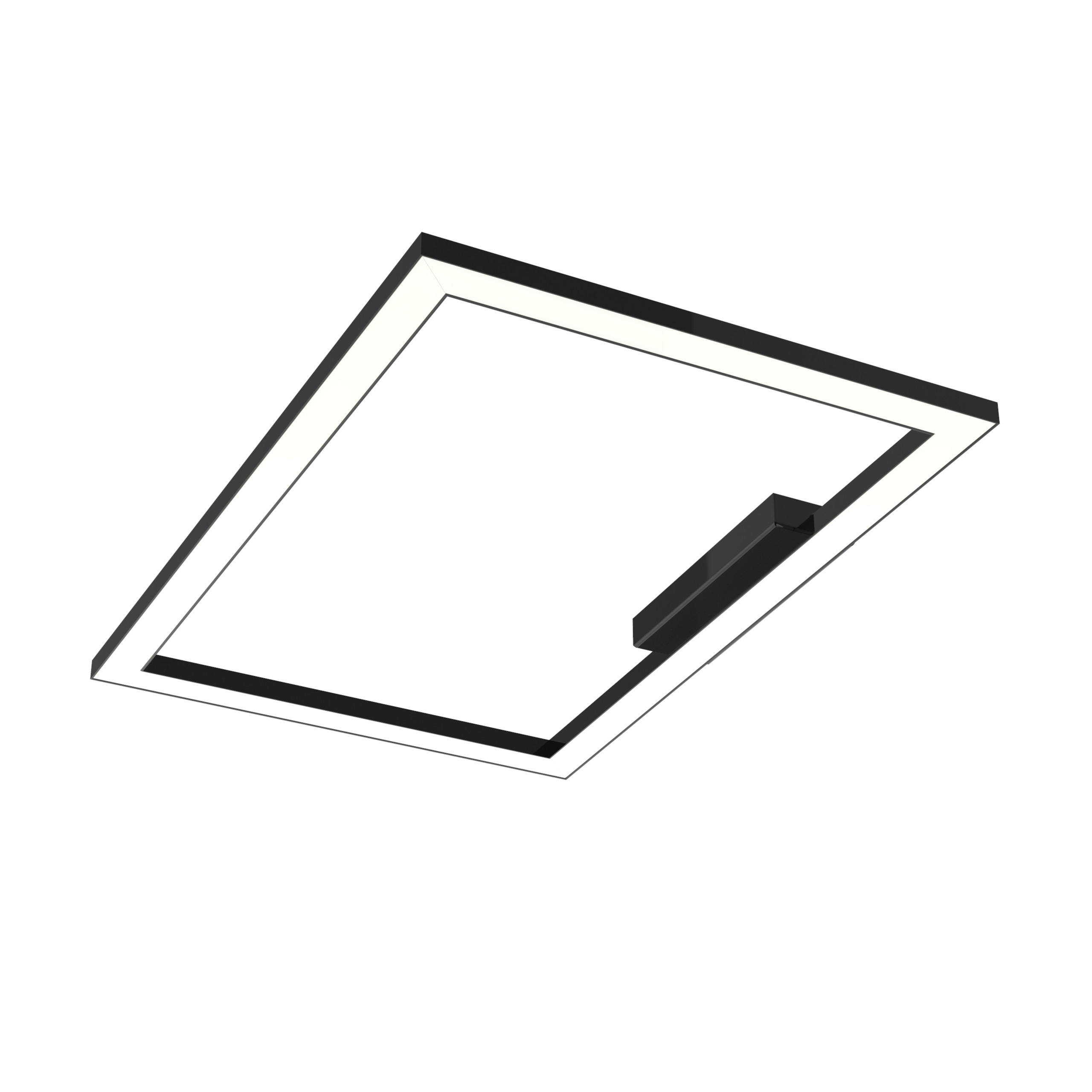 Lumicom Led-Deckenleuchte Schwarz Hochglanz 60x100x40 cm