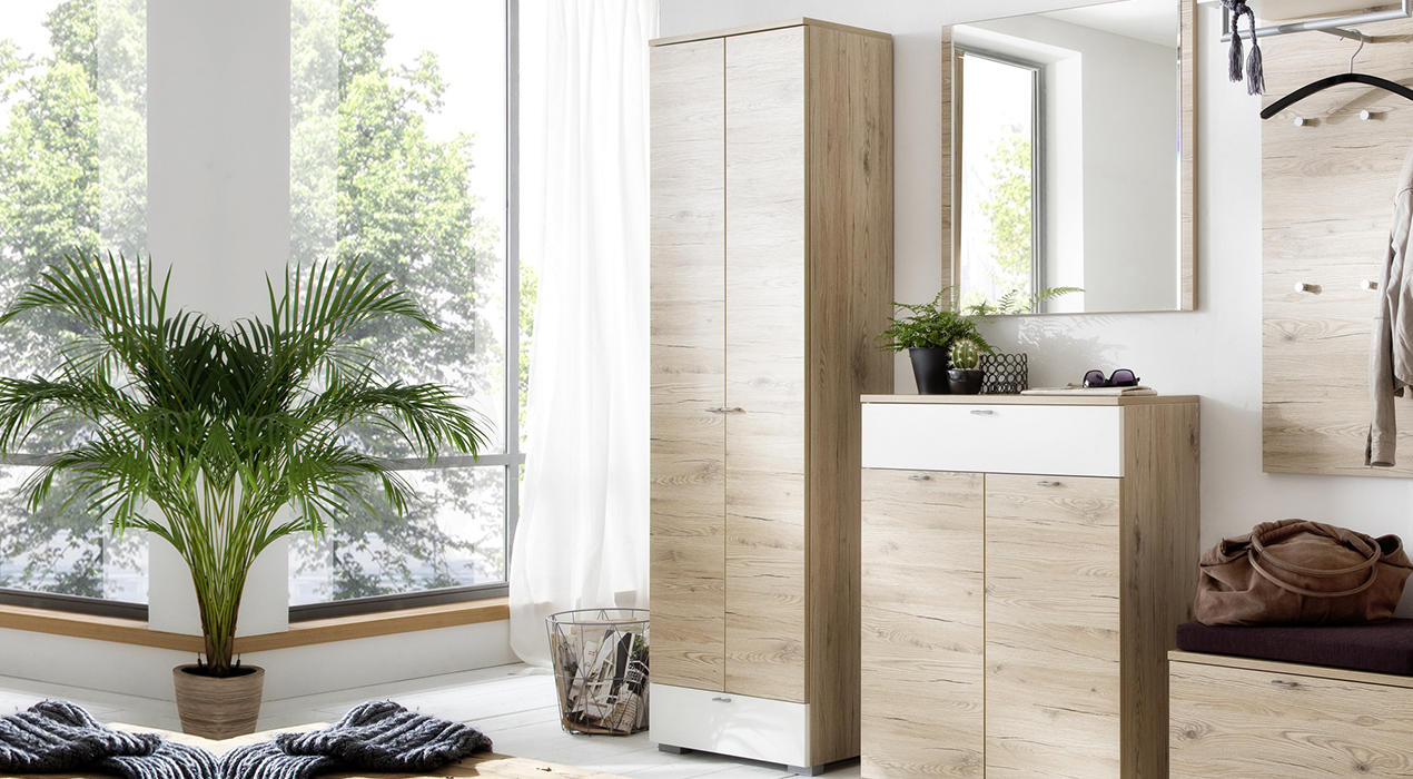 Garderobenschrank Cassando in Holzoptik