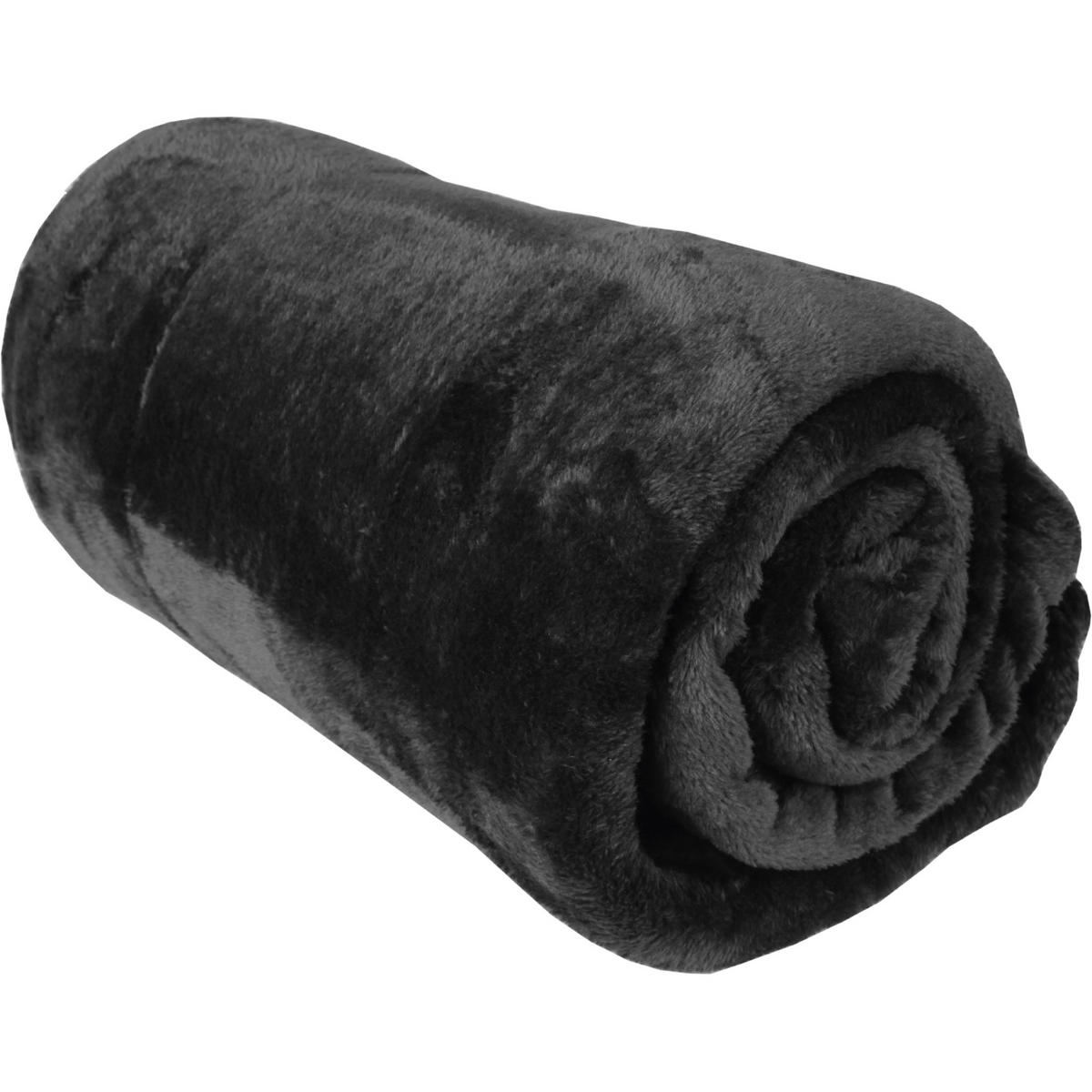 KUSCHELDECKE "Celina" Schwarz 150x200 cm - Schwarz, Textil (150/200cm)