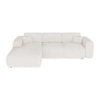 SCHLAFSOFA - 5 Personen - stoff - weiß Pogni - Weiß, Textil (283/77/180cm) - Vente-Unique