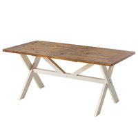 ESSTISCH - Kiefer massiv - Weiß, Holz (90/180/79cm) - home24