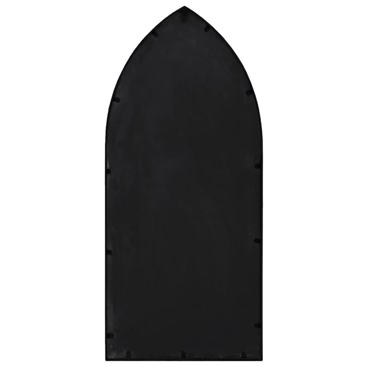 SPIEGEL Schwarz 70x30 cm Eisen für den Innenbereich - Schwarz, Metall (30/70/1cm) - furnicato