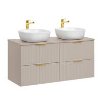 DOPPELWASCHTISCH 120.8cm Adriel Kaschmir - Beige, Holzwerkstoff (120.8/59/46cm) - Petits-meubles