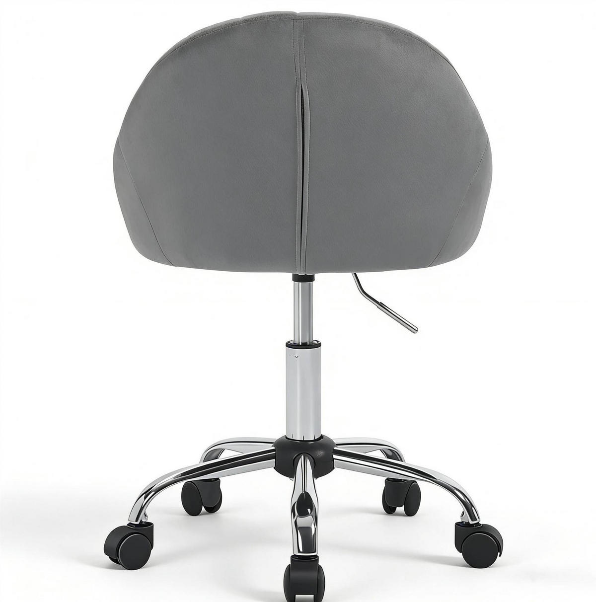 BÜROSTUHL höhenverstellbar drehbar Samt Dark Grey - Dunkelgrau, Metall (52/82/47.5cm) - Meubliv