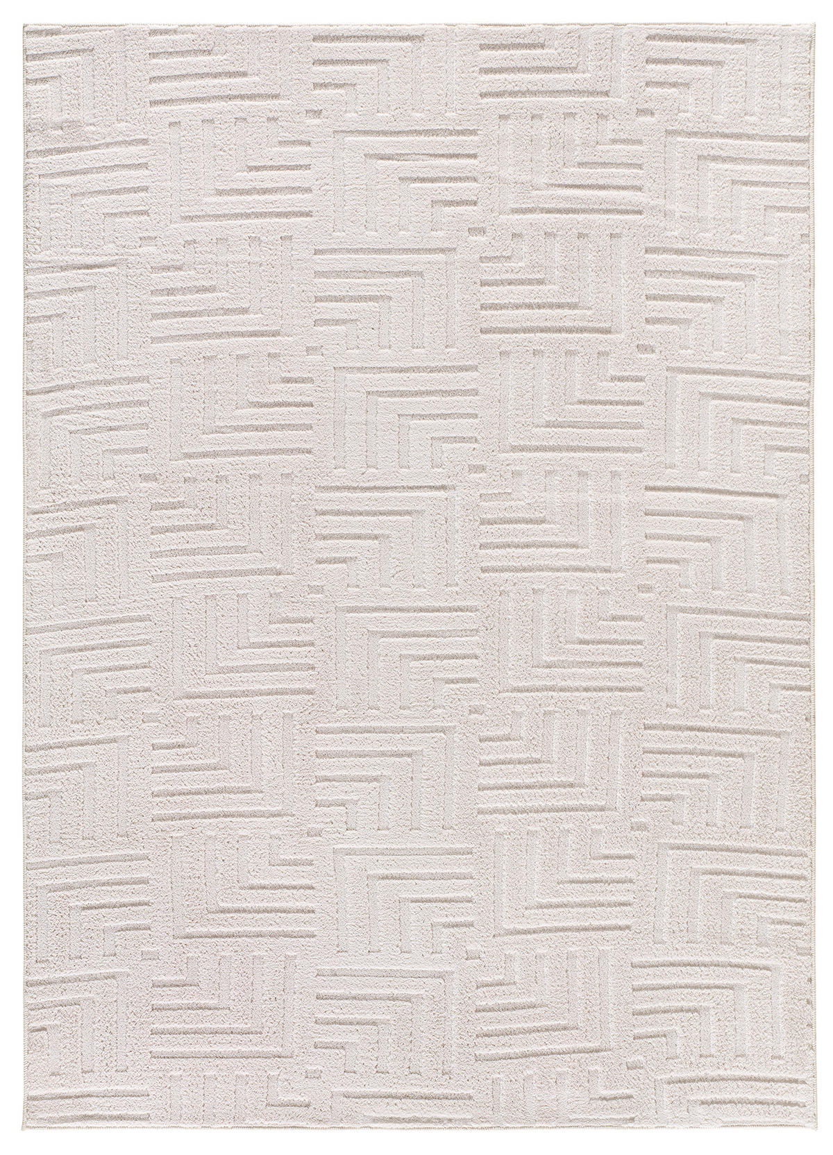 WEBTEPPICH waschbar Creme Estilo 120/170 cm - Creme, Textil (120/170cm) - Atticgo