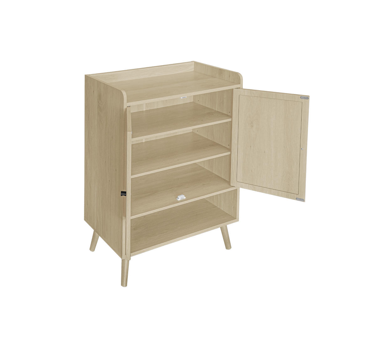 SCHUHSCHKRANK Braun 68/35/90 cm - Hellbraun, Holzwerkstoff (35/90/68cm) - Urban Meuble
