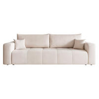 SCHLAFSOFA PEDRO mit Bettkasten Creme - Creme, Holzwerkstoff/Kunststoff (244/79/93cm) - Idohome
