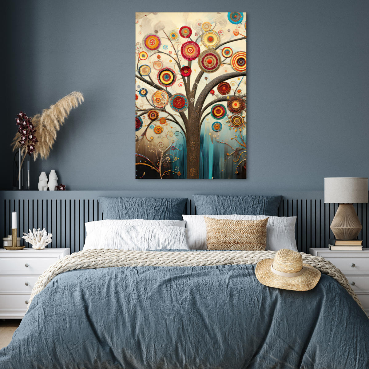 POSTER Baum - Baum des Lebens - Farbe 80x120 cm - Braun, Papier (80/120/0.1cm) - MuchoWow