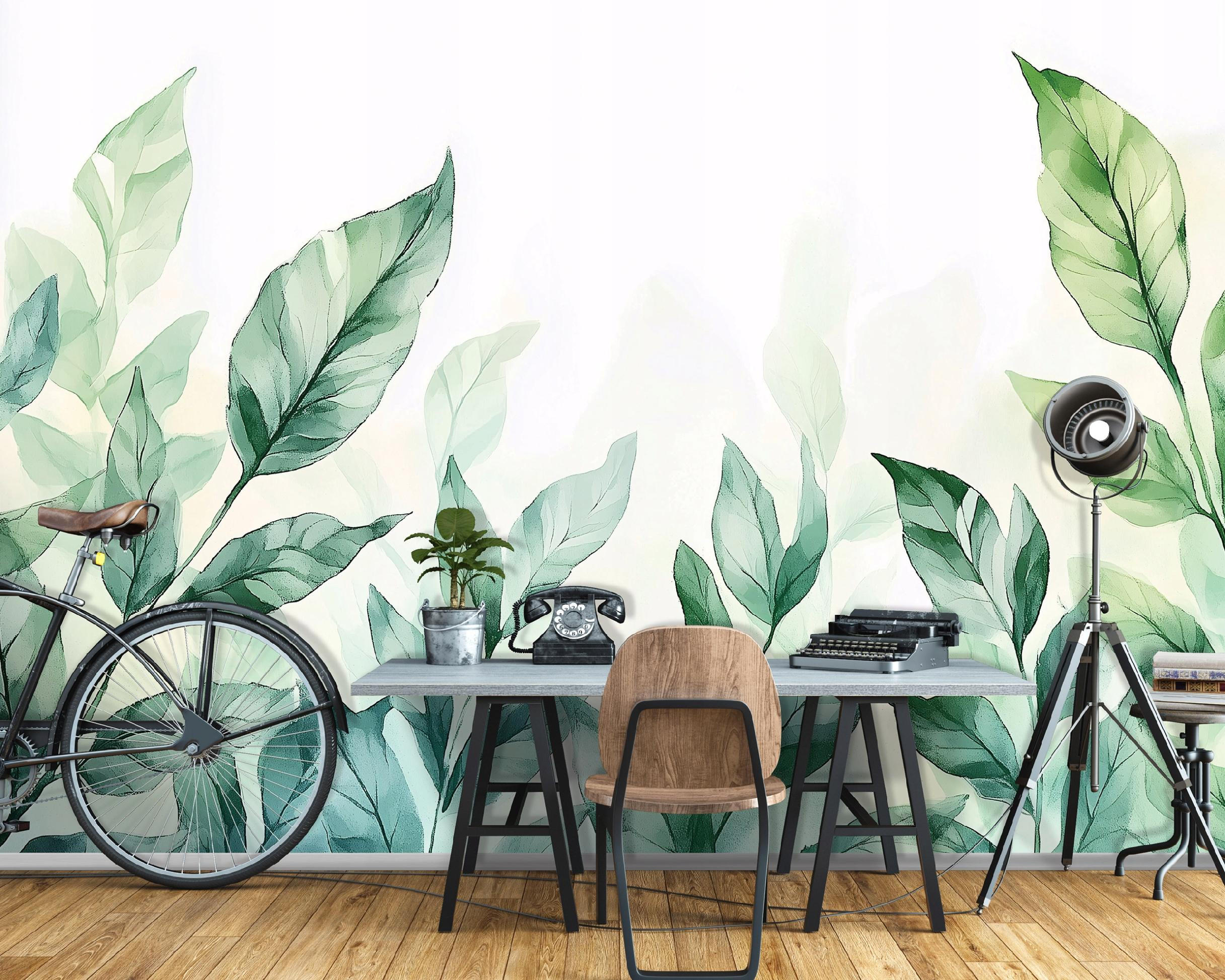 FOTOTAPETE Blätter Natur Grün Vlies Tapete Wohnzimmer 400x280 - Grün, Papier (400/280cm) - Wallarena
