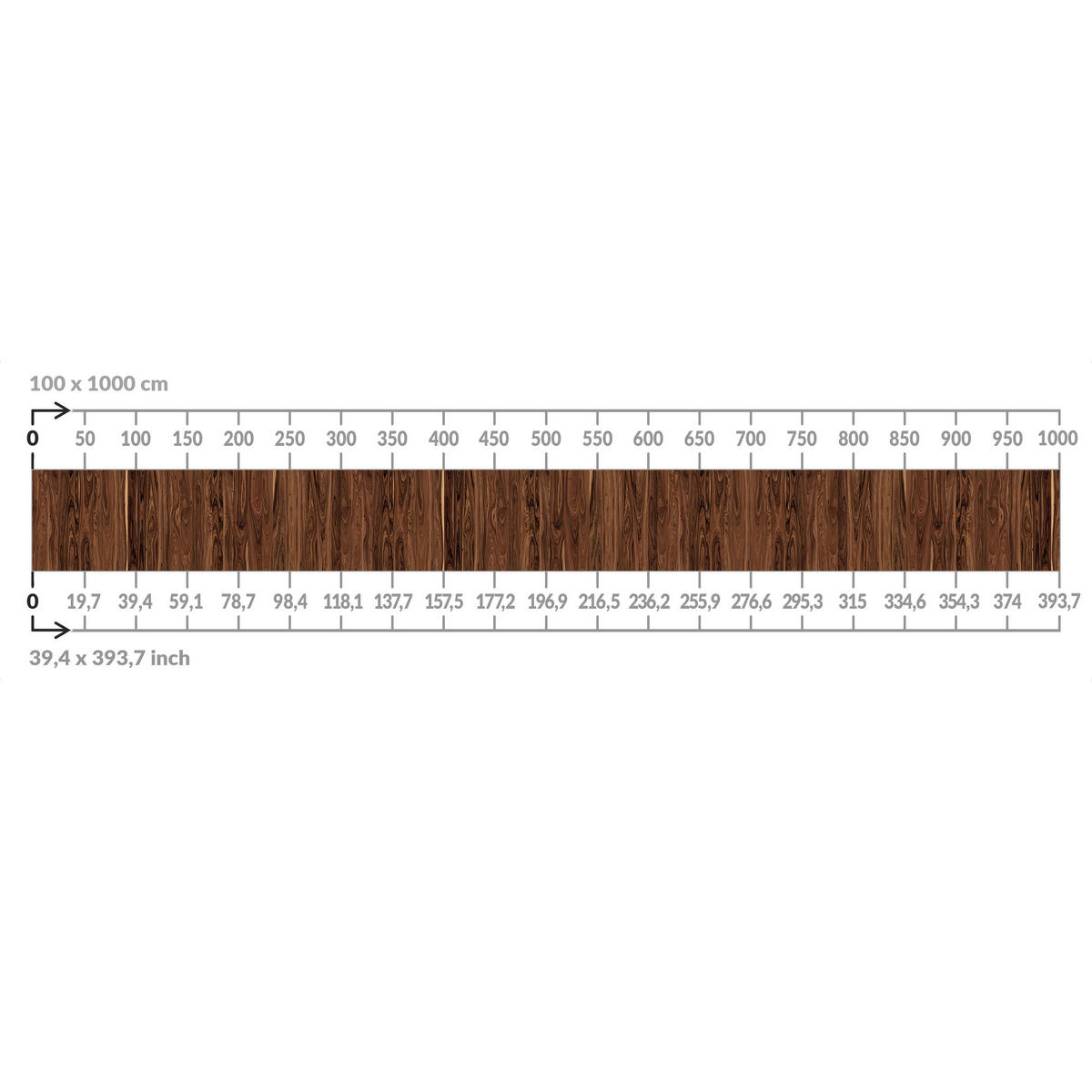 BALKON SICHTSCHUTZ Santos Palisander 200/100 cm - Braun, Kunststoff (200/100cm) - Bilderwelten