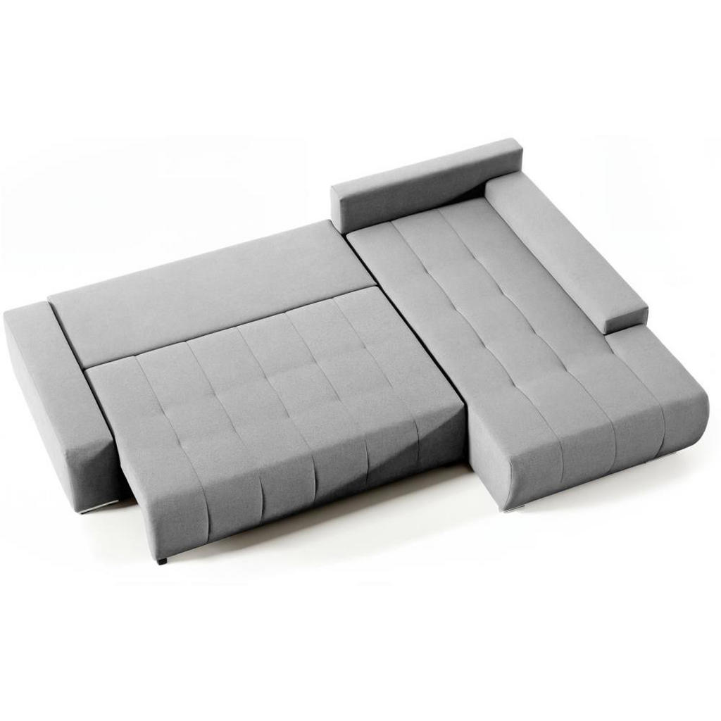 Thumbnail - Beautysofa Ecksofa, Hellgrau, Textil, 267x186 cm, Wohnzimmer, Sofas & Couches, Wohnlandschaften, Ecksofas