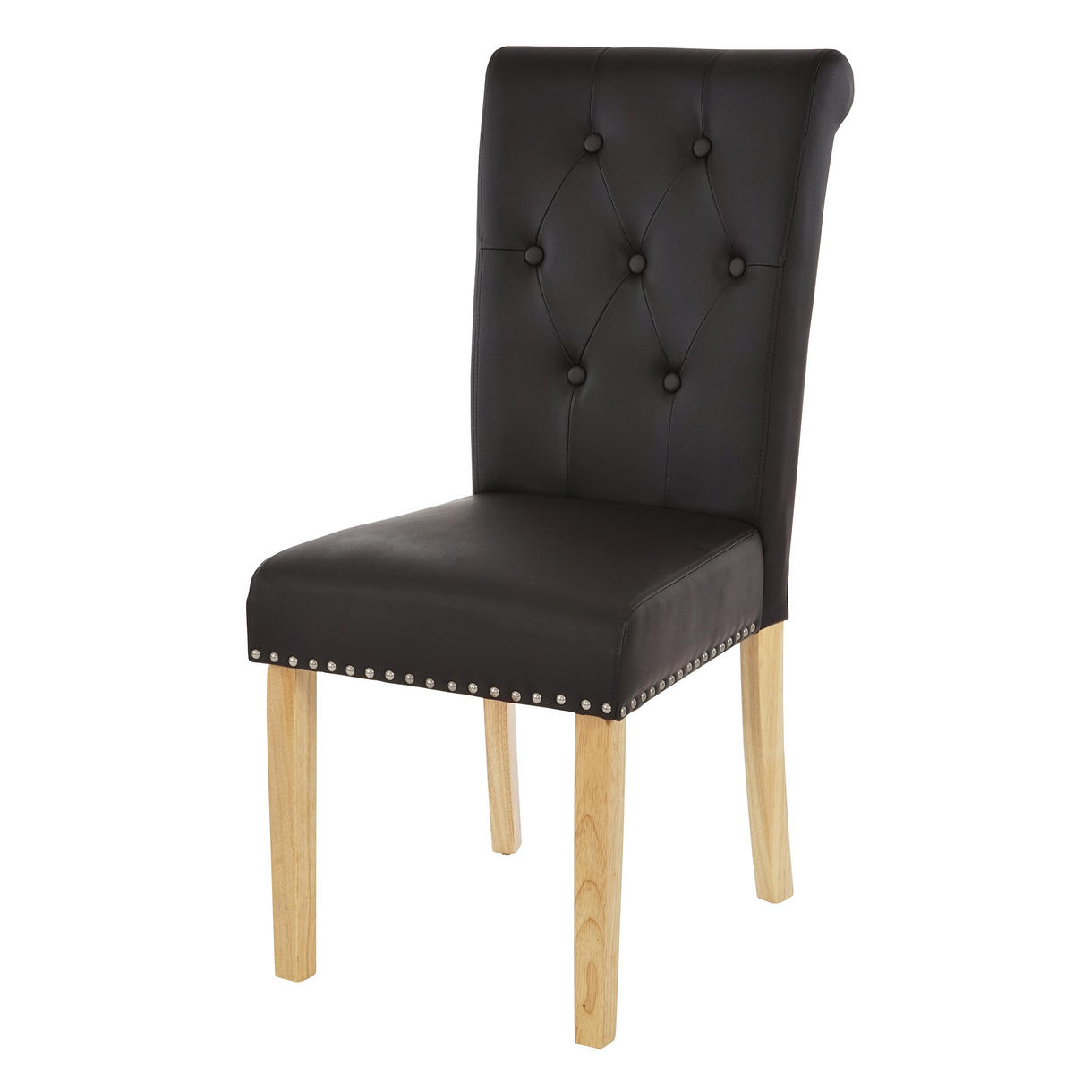 ESSZIMMERSTUHL FIELD Braun, Braun 6er-Set - Braun, Textil (47/98/62cm) - MCW