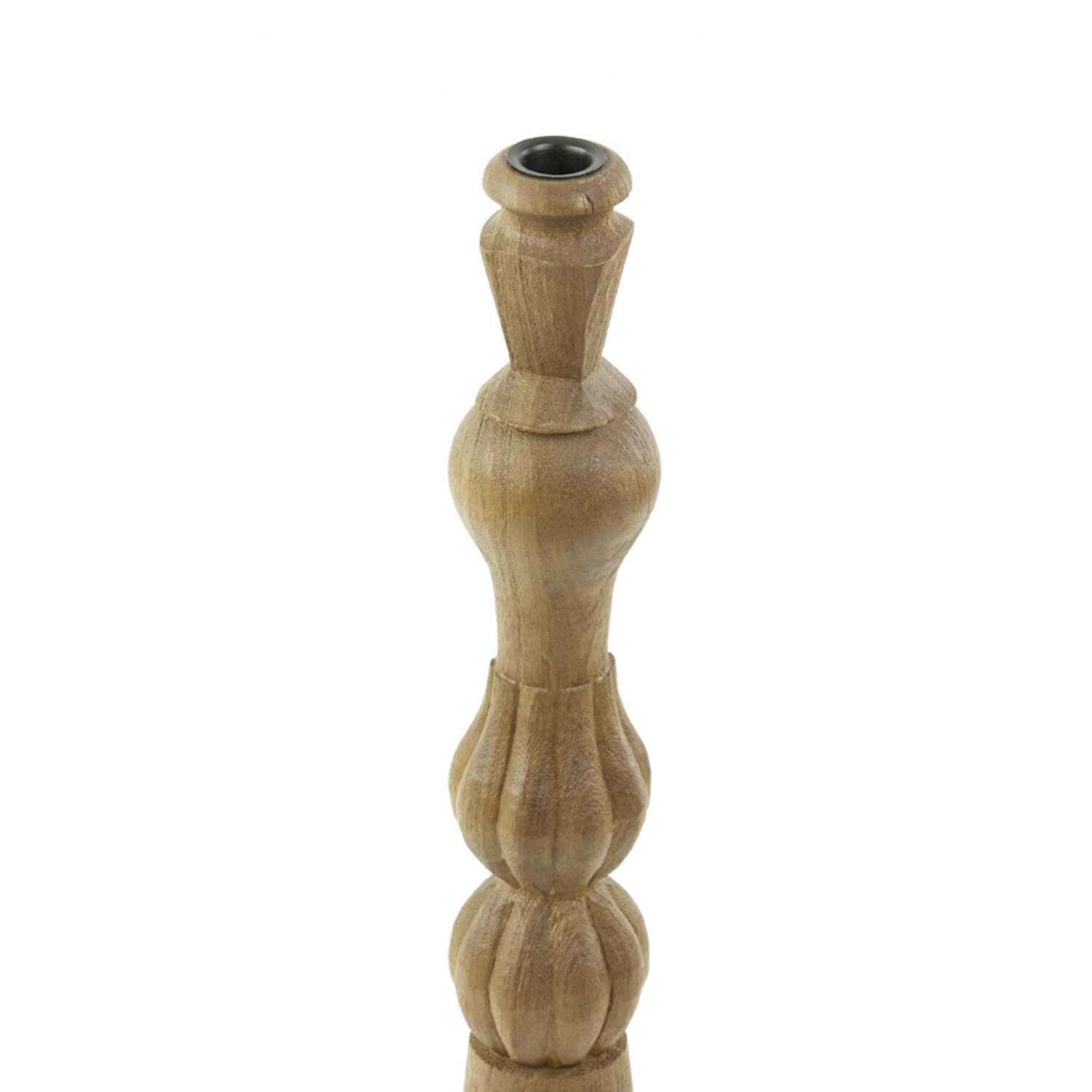 KERZENHALTER TAVOLA Ø11x52 cm, Holz, Braun - Braun, Holz (11/52/11cm) - Light & Living