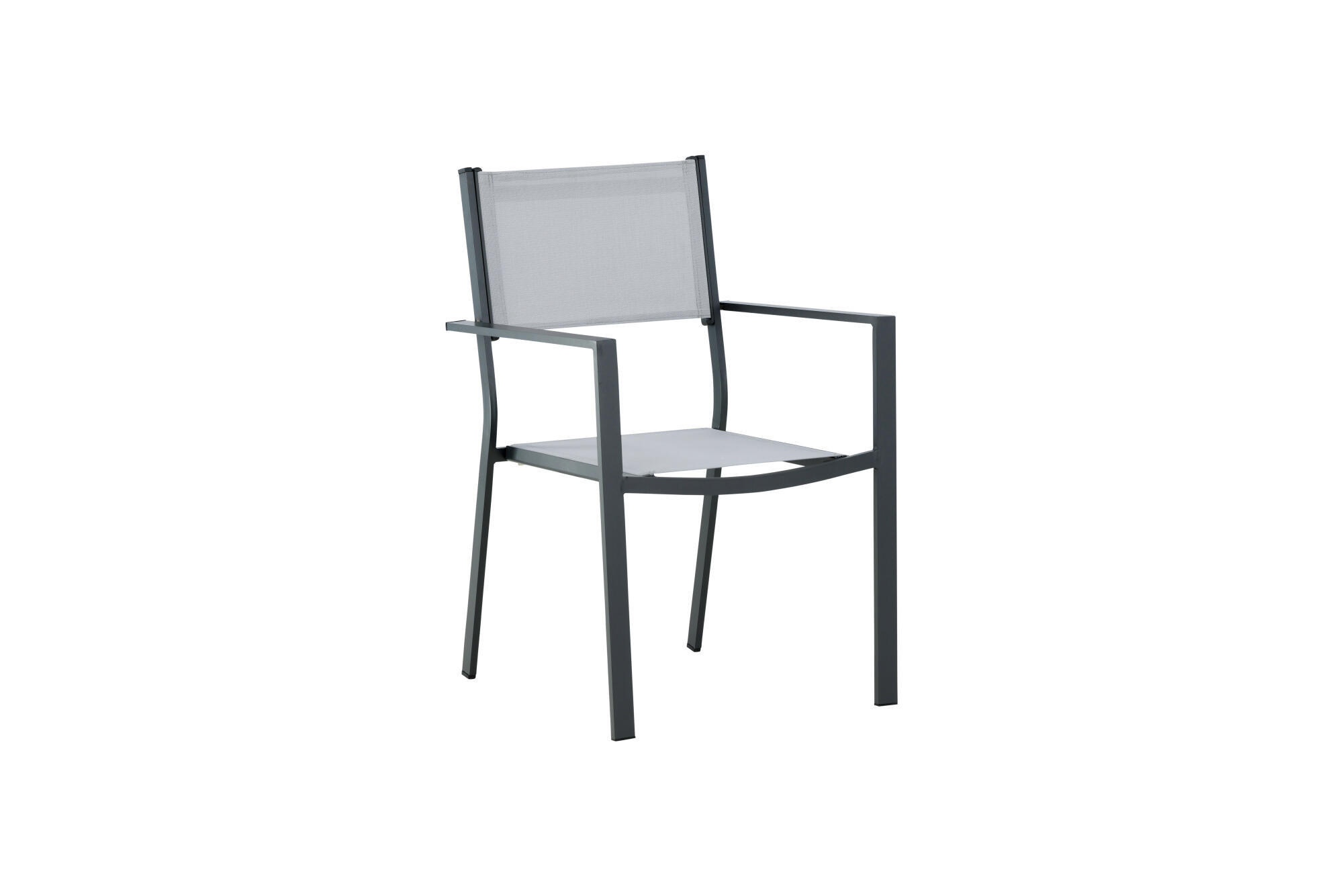 Furnlux Gartenessstuhl Grau 57x88x61 cm