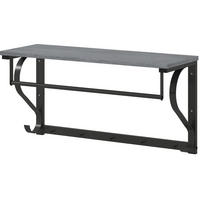 WANDGARDEROBE Grau aus Holz mit Ablagefach und 5 Haken - Grau, Holz (25/35.4/70cm) - OKMYHOME