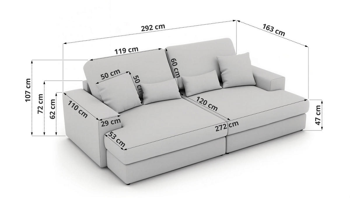 ŠTVORMIESTOVÁ POHOVKA ANERO - Béžová Samet - čierna/béžová, textil/plast (292/107/163cm) - MKS