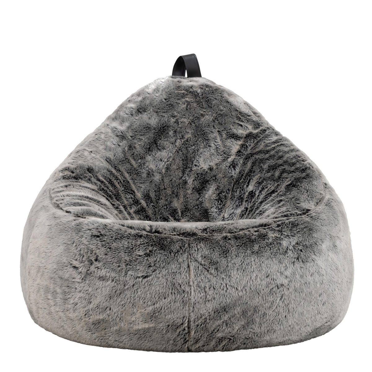 SITZSACK Sessel Kokon aus Kunstfell - Grau, Kunststoff/Textil (87/73/87cm) - icon