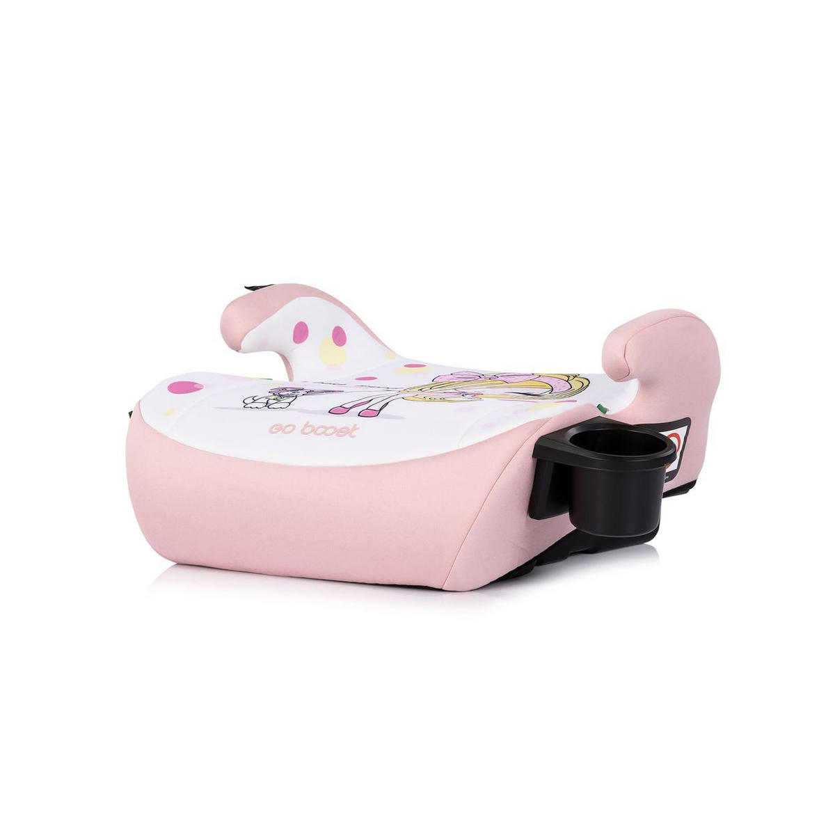 KINDERSITZERHÖHUNG Go Boost rosa i-Size (125-150cm) Getränkehalter waschbar - Rosa, Kunststoff (42/20/38cm) - Chipolino