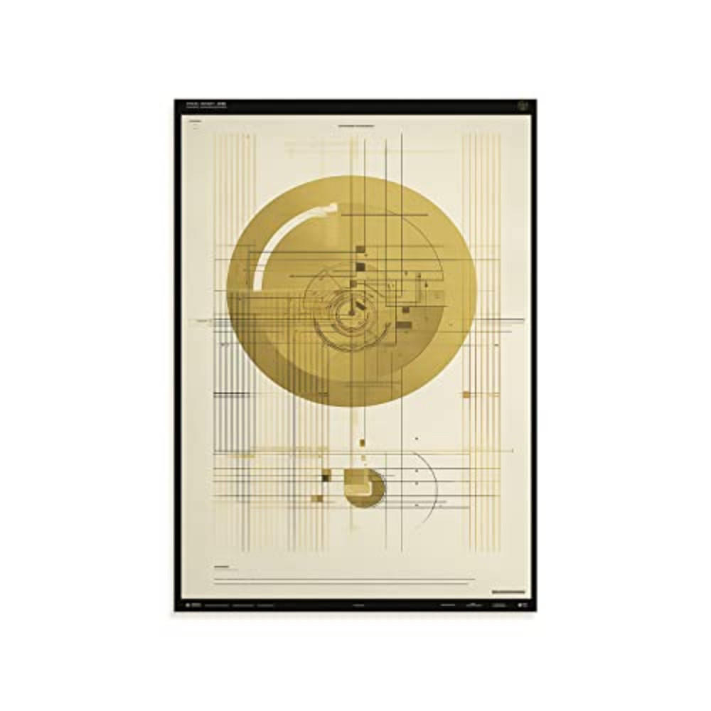 POSTER Goldener Schnitt Mathematik A4 Rahmenlos - Klar, Papier (29.7/5/21cm) - Nacnic