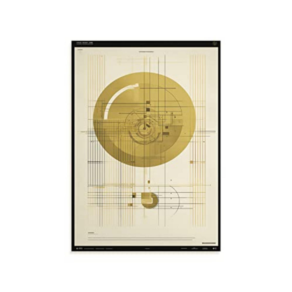 POSTER Goldener Schnitt Mathematik A4 Rahmenlos - Klar, Papier (29.7/5/21cm) - Nacnic