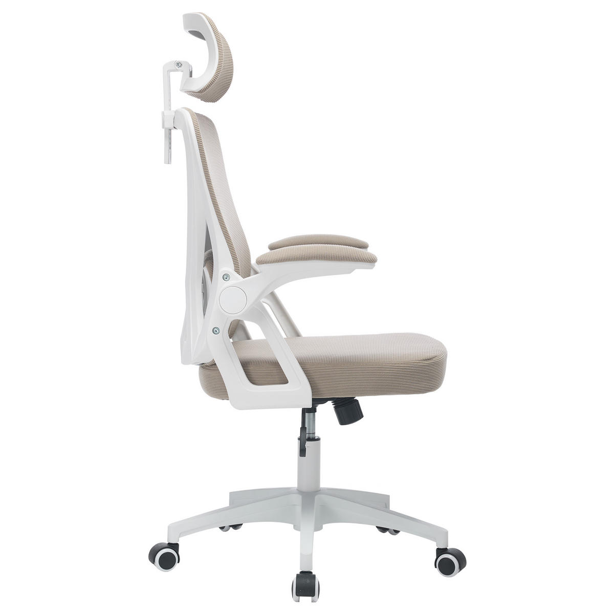 BÜROSTUHL Khaki 58/65/108 cm - Grün, Metall (58/108/65cm) - PANGIVO