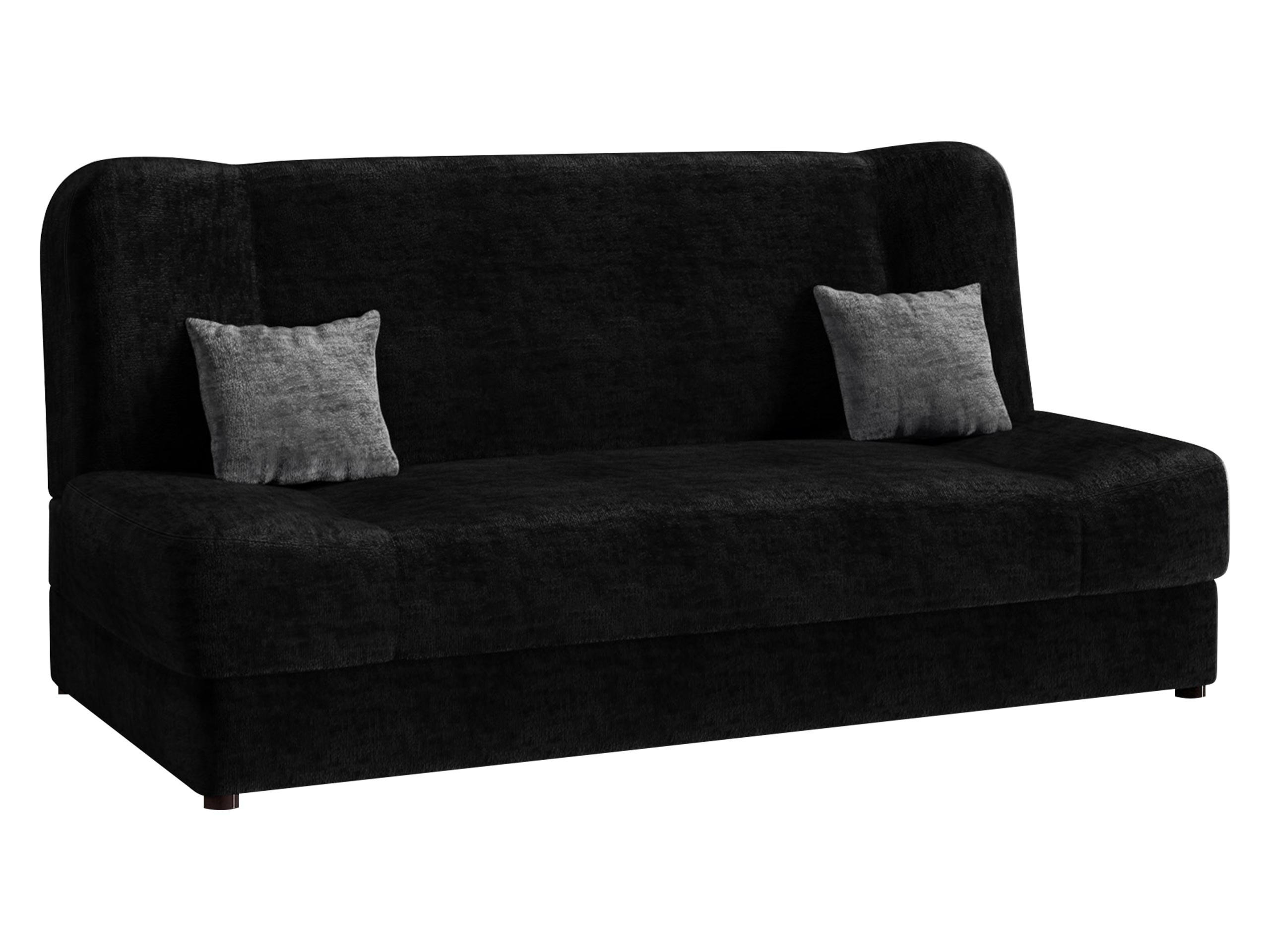 SCHLAFSOFA Jonas Premium - Schwarz, Holz/Textil (195/86/87cm)