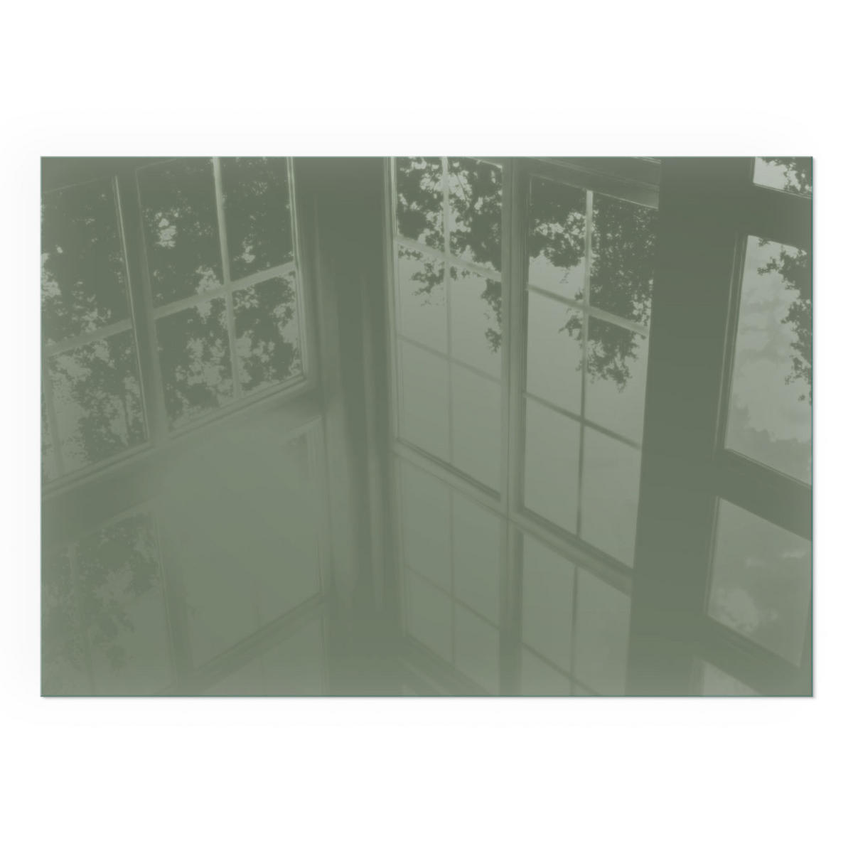 GLASPLATTE für Kamin 100x70 cm - Grün, Glas (100/70/0.4cm) - TULUP