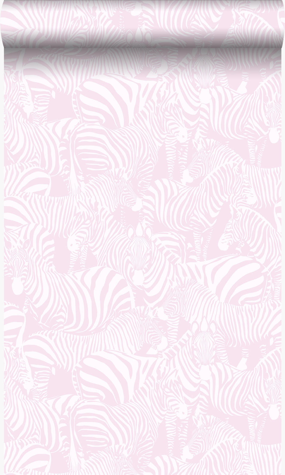 TAPETE Zebras 53 cm x 10.05 m - Pink, Papier (53/1000cm) - Origin Wallcoverings
