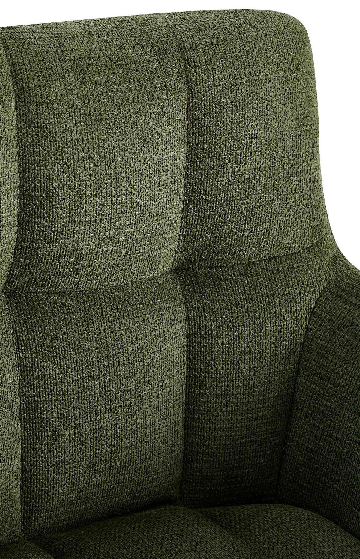 ARMLEHNENSTUHL Stoff Grün - Schwarz/Grün, Textil/Metall (59/87/59cm) - CLP