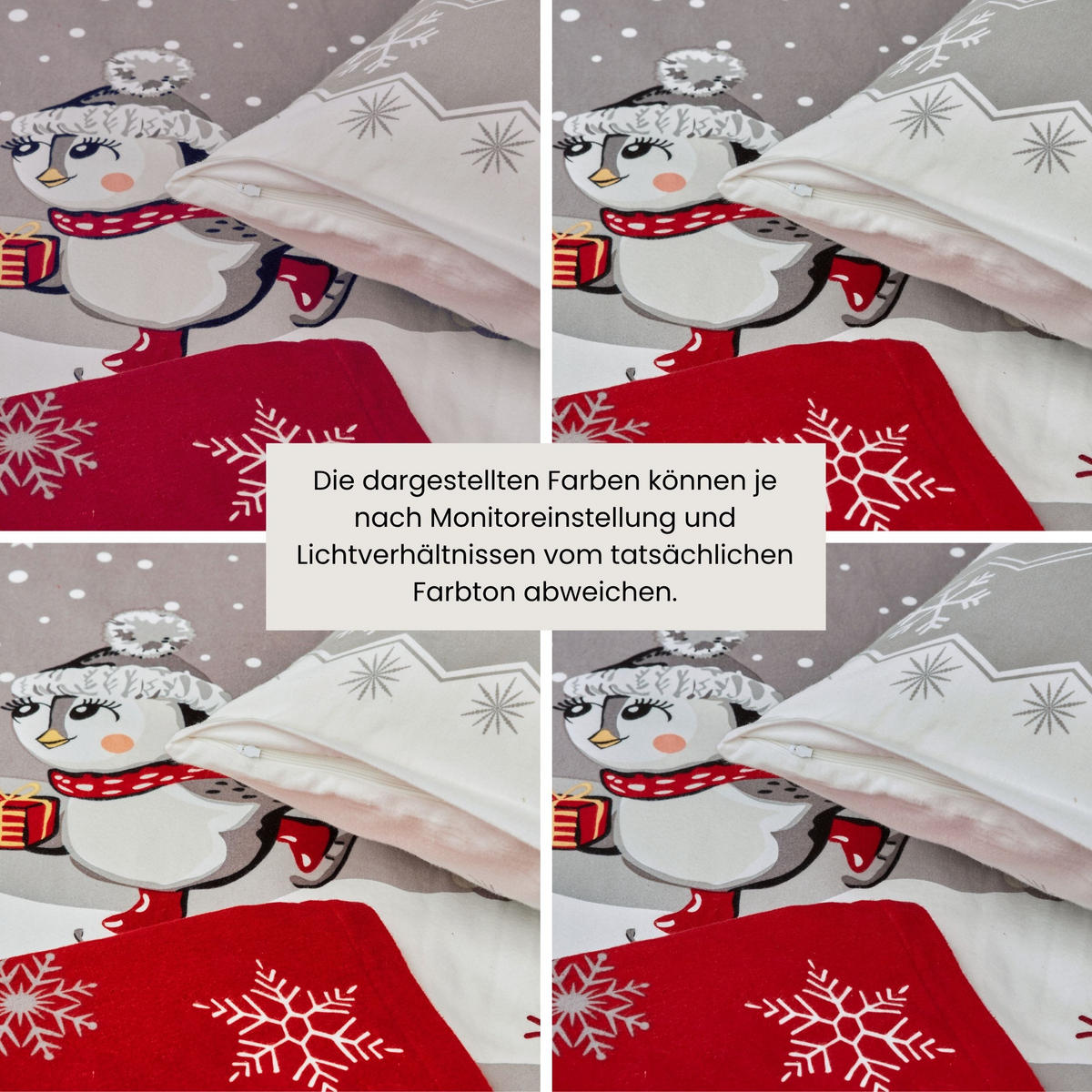 BETTWÄSCHESET Telso - Feinbiber - 2-teilig - 135x200 cm - Grau - Grau, Textil (135/200cm) - SCHIESSER