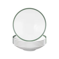 PASTA-/SUPPENTELLER Life Nature Baumstruktur weiß-grün ø 23 cm 6er Set - Weiß/Grün, Keramik (23.3cm) - Seltmann Weiden