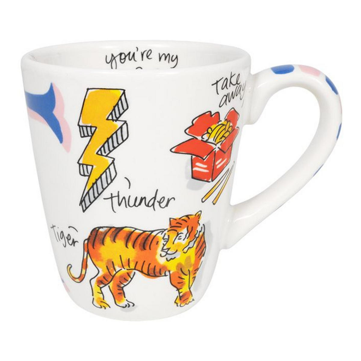 BECHER Liebesbrief T in Bunt - 350 ml - Multicolor, Keramik (0.35L) - Blond Amsterdam