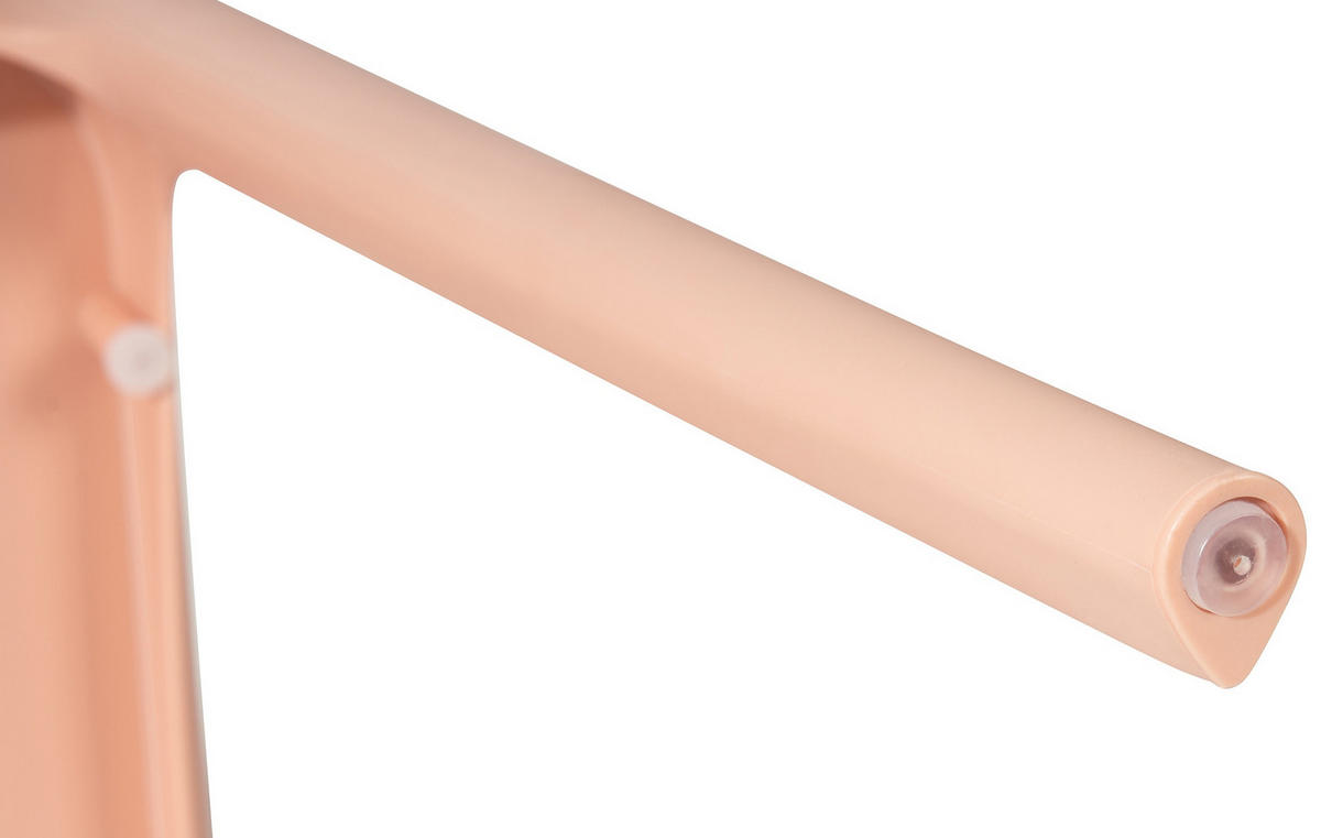 GARTENSTUHL 2er Set Kunststoff Pfirsich - Pink, Kunststoff (42/81/49cm) - CLP