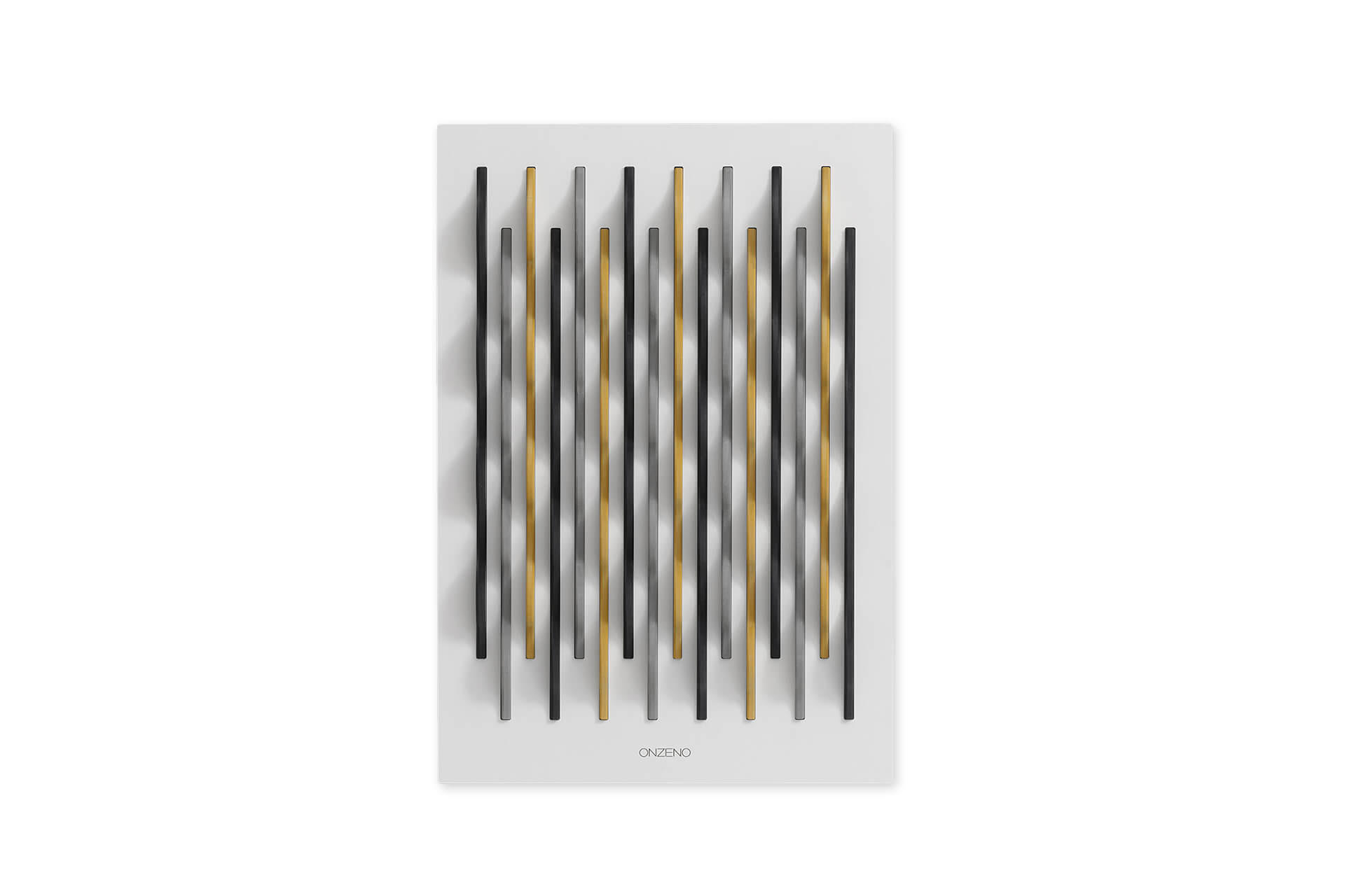 HOLZBILD Schwarz-Weiß 45/65 cm - Gelb/Schwarz, Holz (5.46/65cm) - KUNSTLOFT