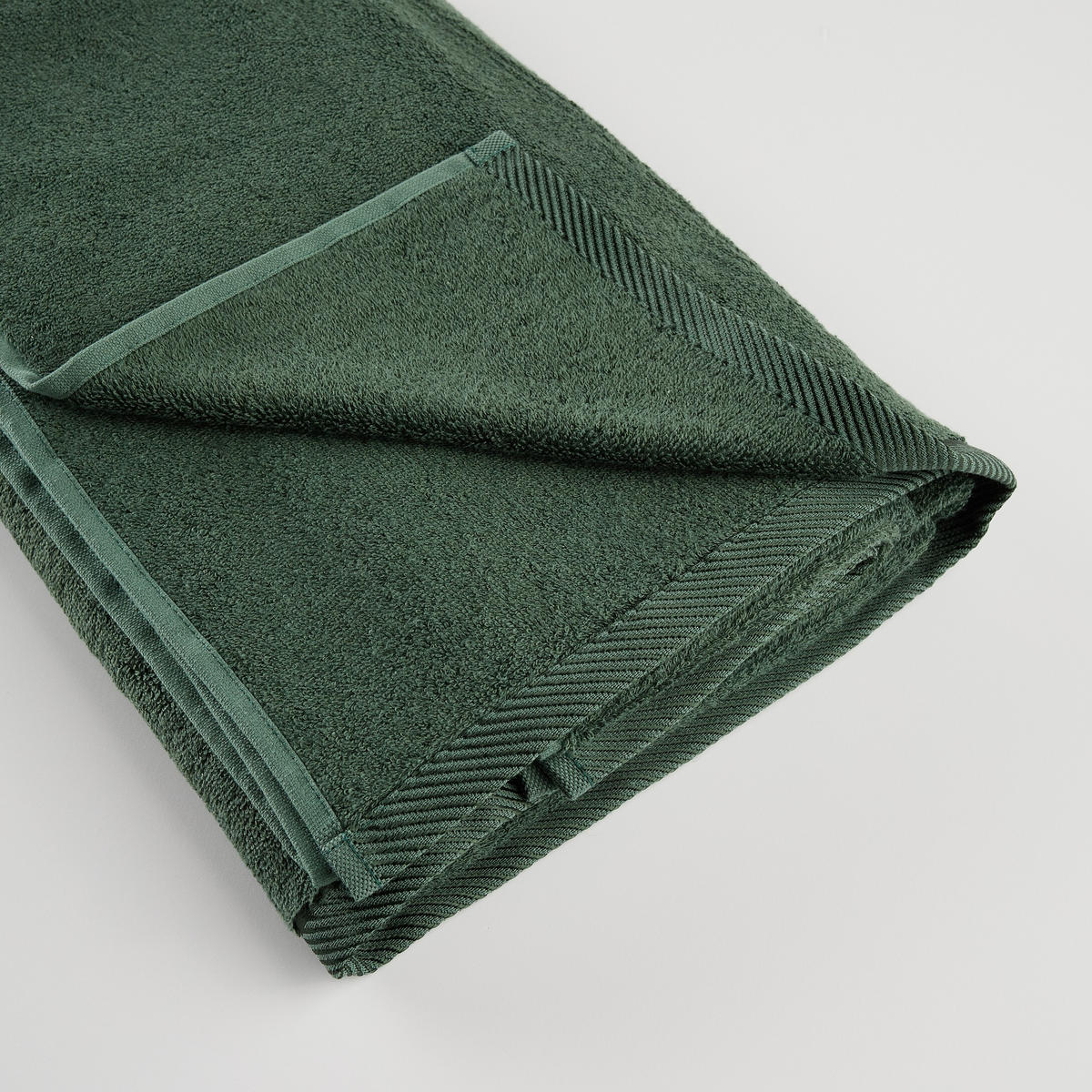 BADETUCH Bambo - Dunkelgrün, Textil (100/150cm) - home&you