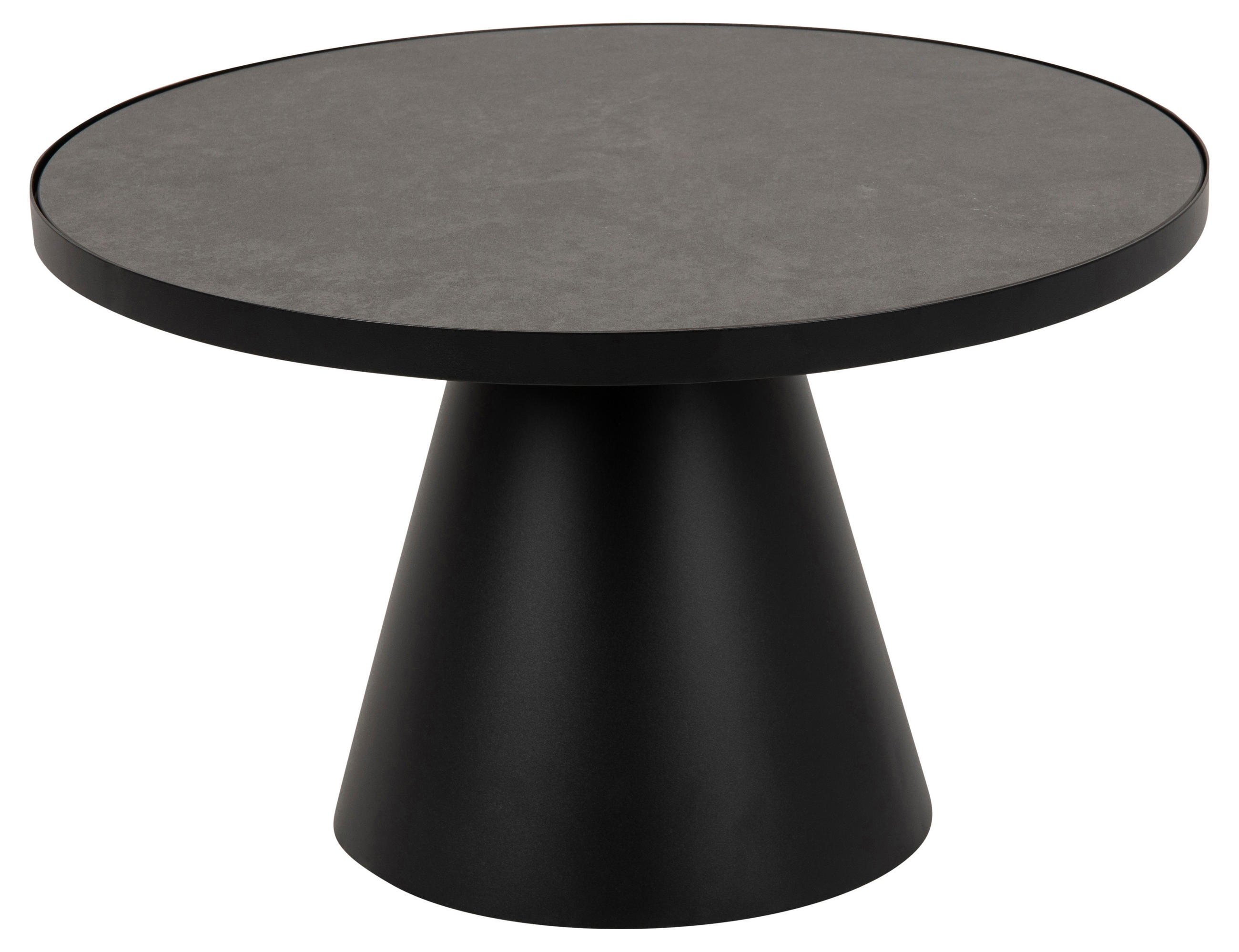 COUCHTISCH Ø65 cm - Schwarz, Holzwerkstoff (66/66/40cm) - ebuy24