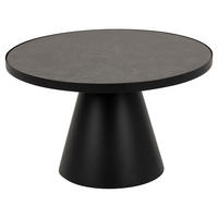 COUCHTISCH Ø65 cm - Schwarz, Holzwerkstoff (66/66/40cm) - ebuy24